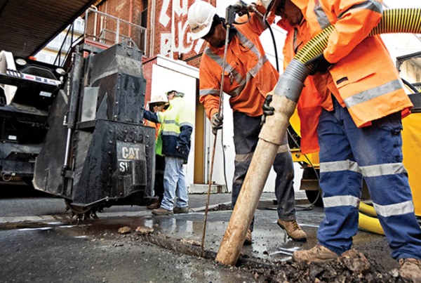 Pipe excavation by Hydro Excavators Vac U Digga providing hydroblasting, hydro digging and hydrovacing based in Christchurch NZ