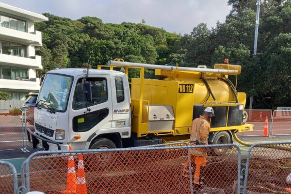 Pipe excavation and Sucker Truck from Hydro Excavators Vac U Digga providing hydroblasting, hydro digging and hydrovacing based in Christchurch NZ