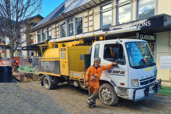 Pipe excavation and Sucker Truck from Hydro Excavators Vac U Digga providing hydroblasting, hydro digging and hydrovacing based in Christchurch NZ