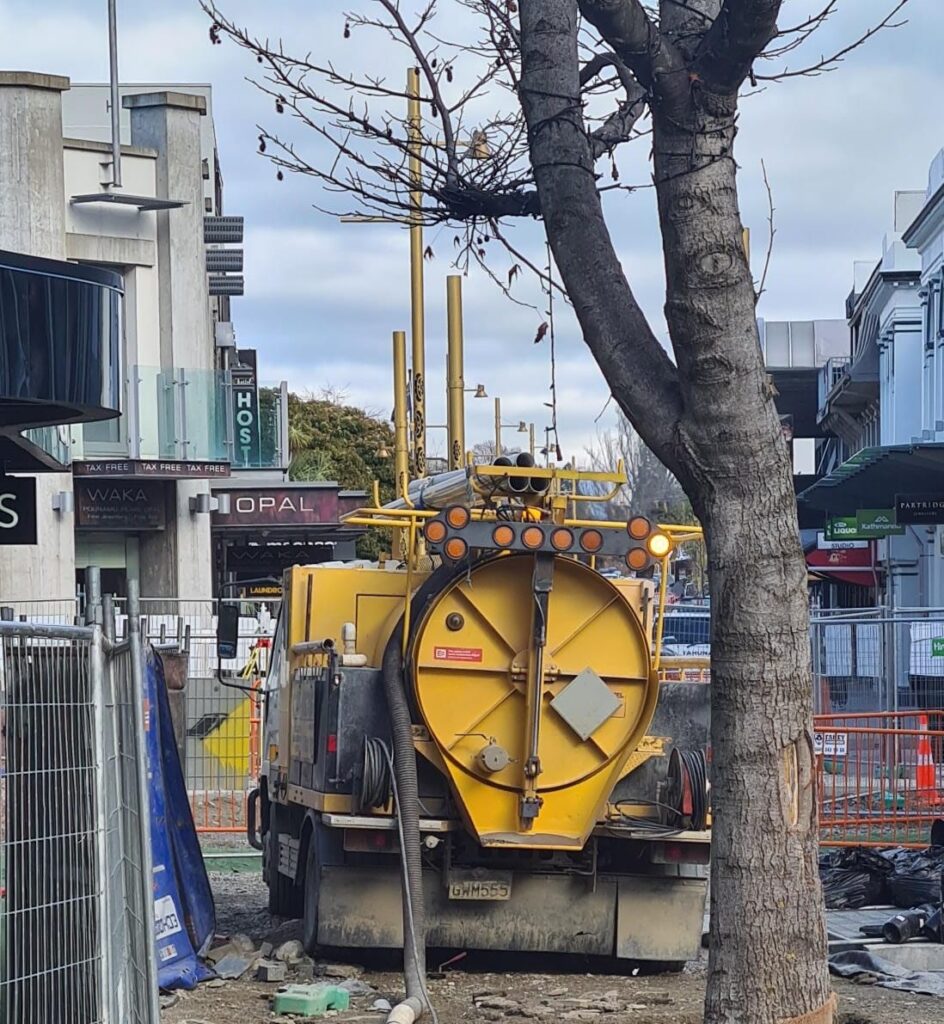 Pipe excavation by Hydro Excavators Vac U Digga providing hydroblasting, hydro digging and hydrovacing based in Christchurch NZ