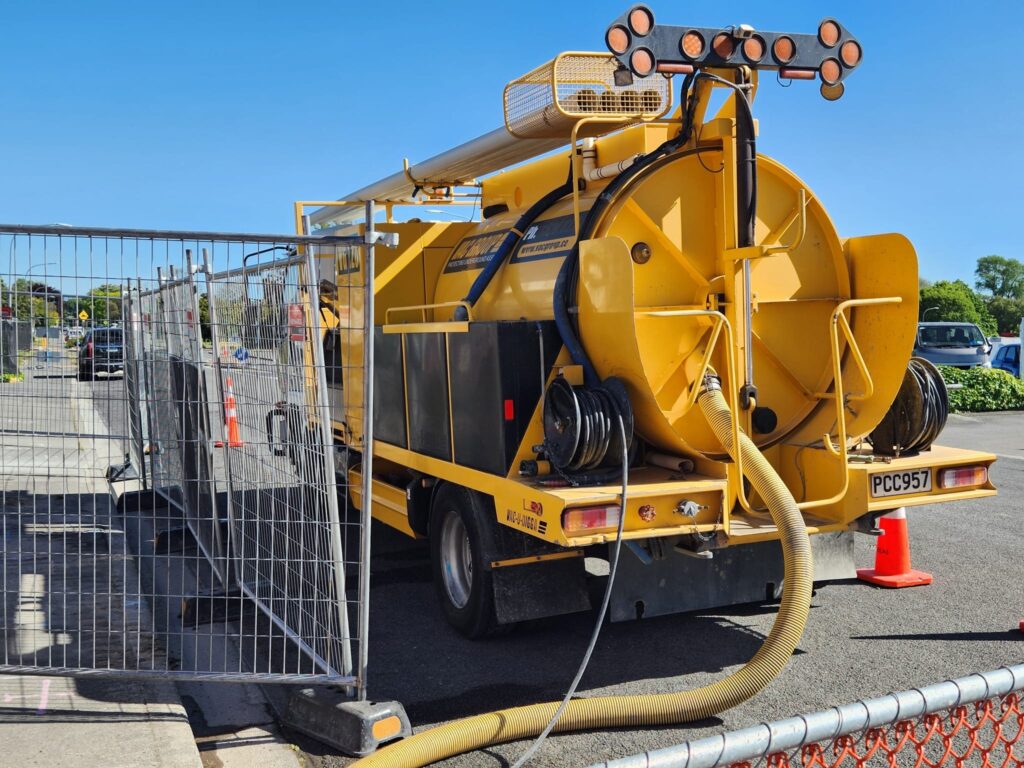 Pipe excavation by Hydro Excavators Vac U Digga providing hydroblasting, hydro digging and hydrovacing based in Christchurch NZ