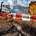 Pipe excavation by Hydro Excavators Vac U Digga providing hydroblasting, hydro digging and hydrovacing based in Christchurch NZ