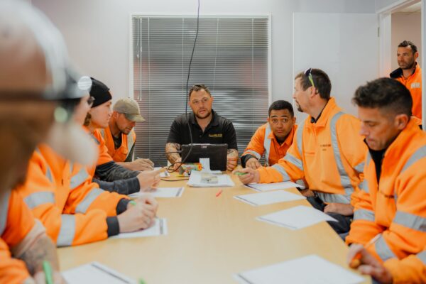 Team photo at Vac U Digga NZ headquarters for soil excavation, drainage unblocking, vacuum excavation and hydro digging