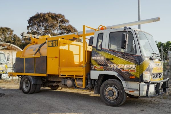 Hyper Vac Truck providing hydrovacing, hydro excavation, civil construction and dirt removal by Vac U Digga Christchurch New Zealand